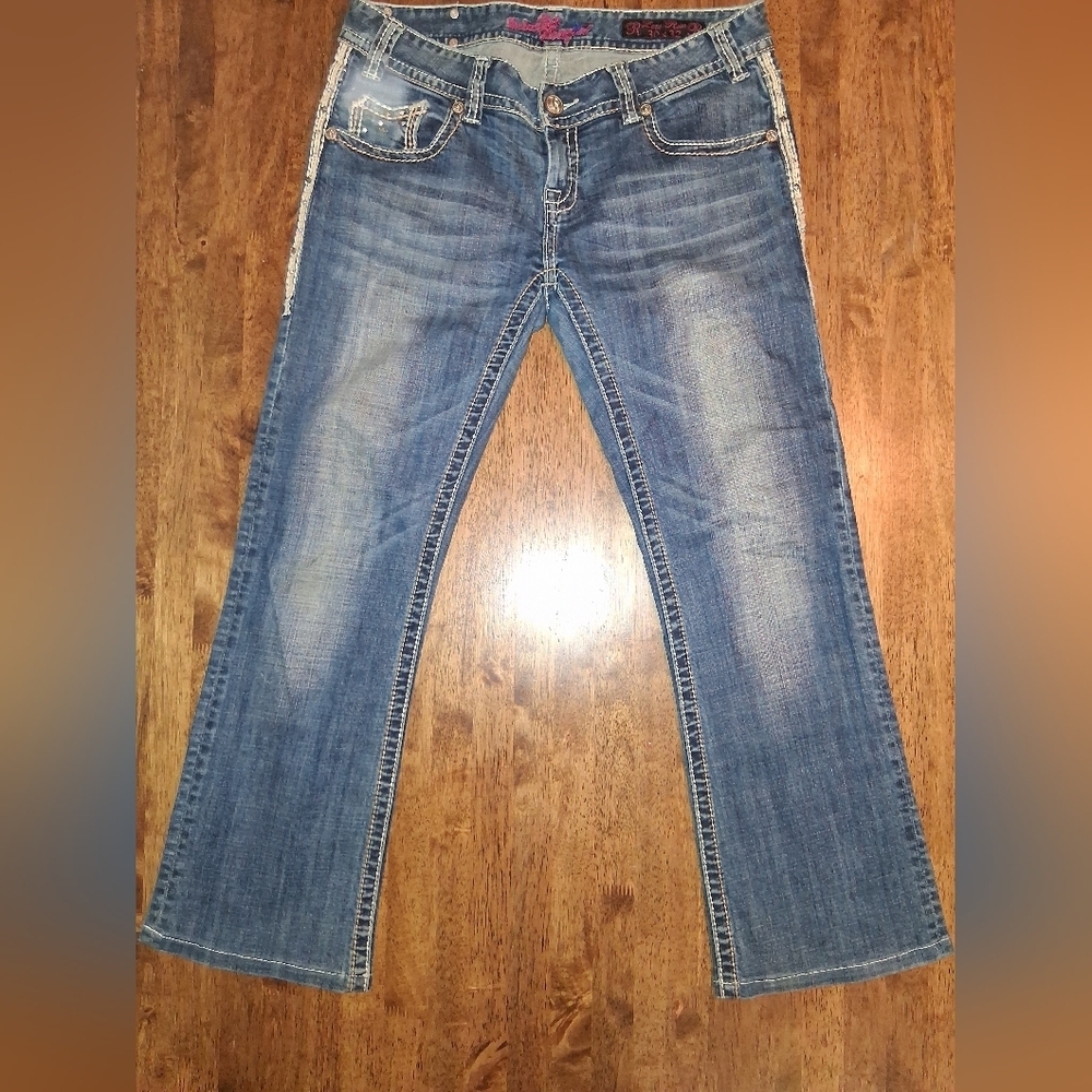 Rock & Roll Cowgirl Y2K Low Rise Western Jeans Denim 30 X 32